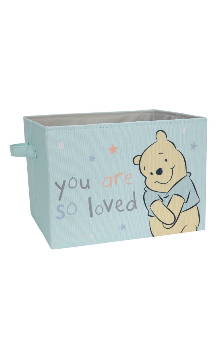 Lambs & Ivy Disney Baby Winnie the Pooh Foldable Storage Basket/Container, Main, color, Blue