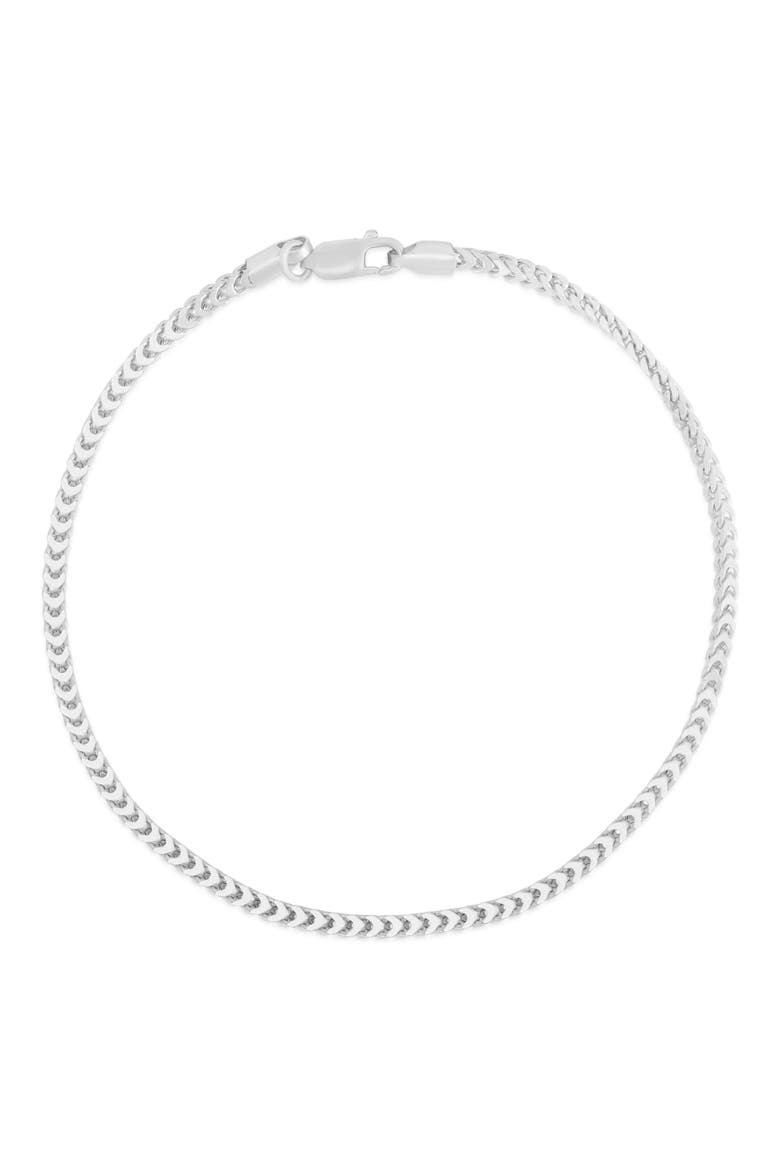 Foxtail Chain Anklet, Main, color, SILVER