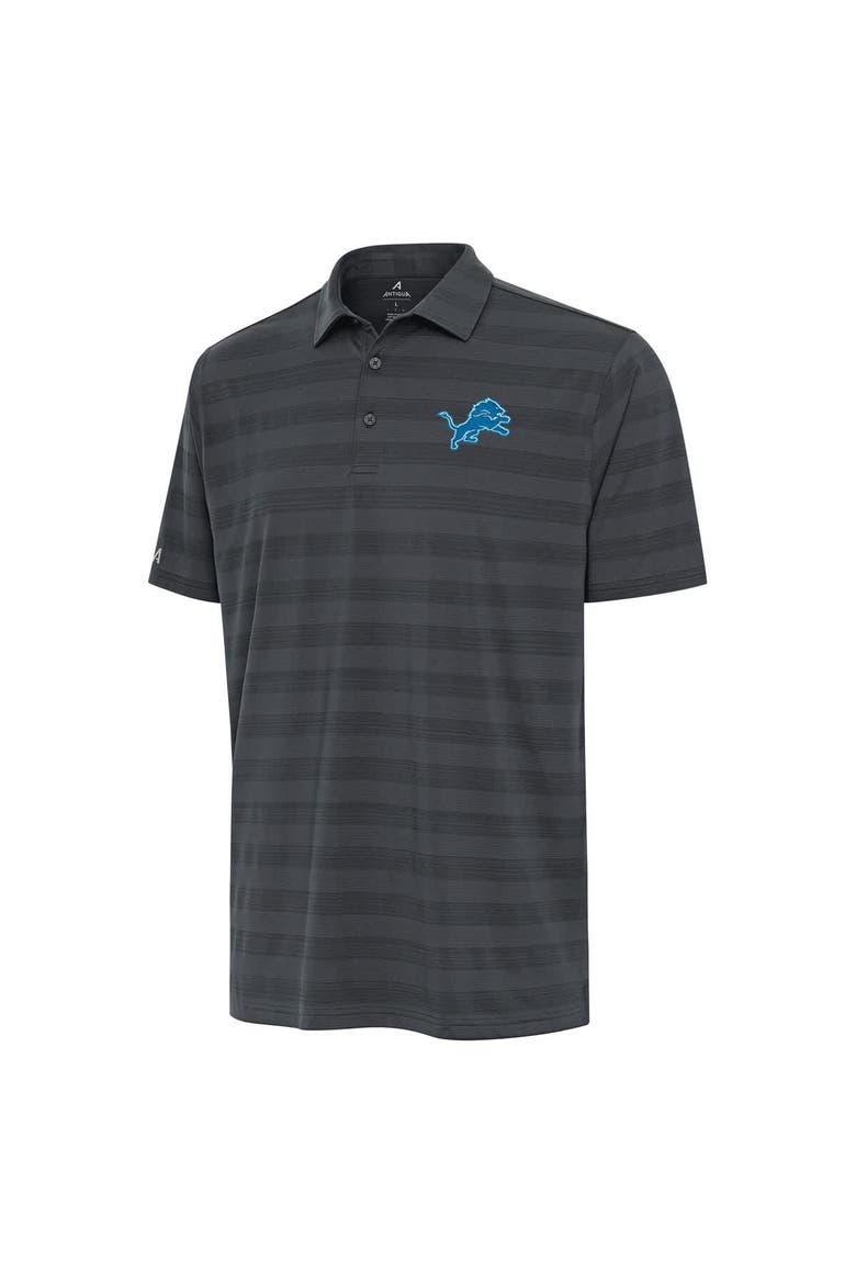 Men's Antigua Pewter Detroit Lions  Tunnel Polo, Main, color, Pewter