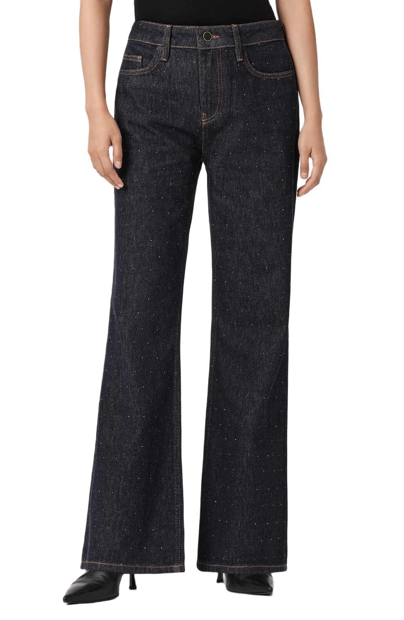 AllSaints Ember Sparkle Wide Leg Jeans