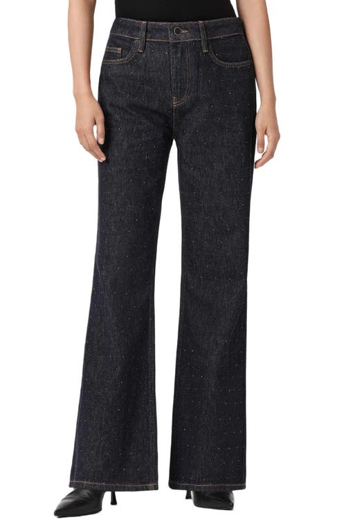 Allsaints Ember Sparkle Wide Leg Jeans In Black
