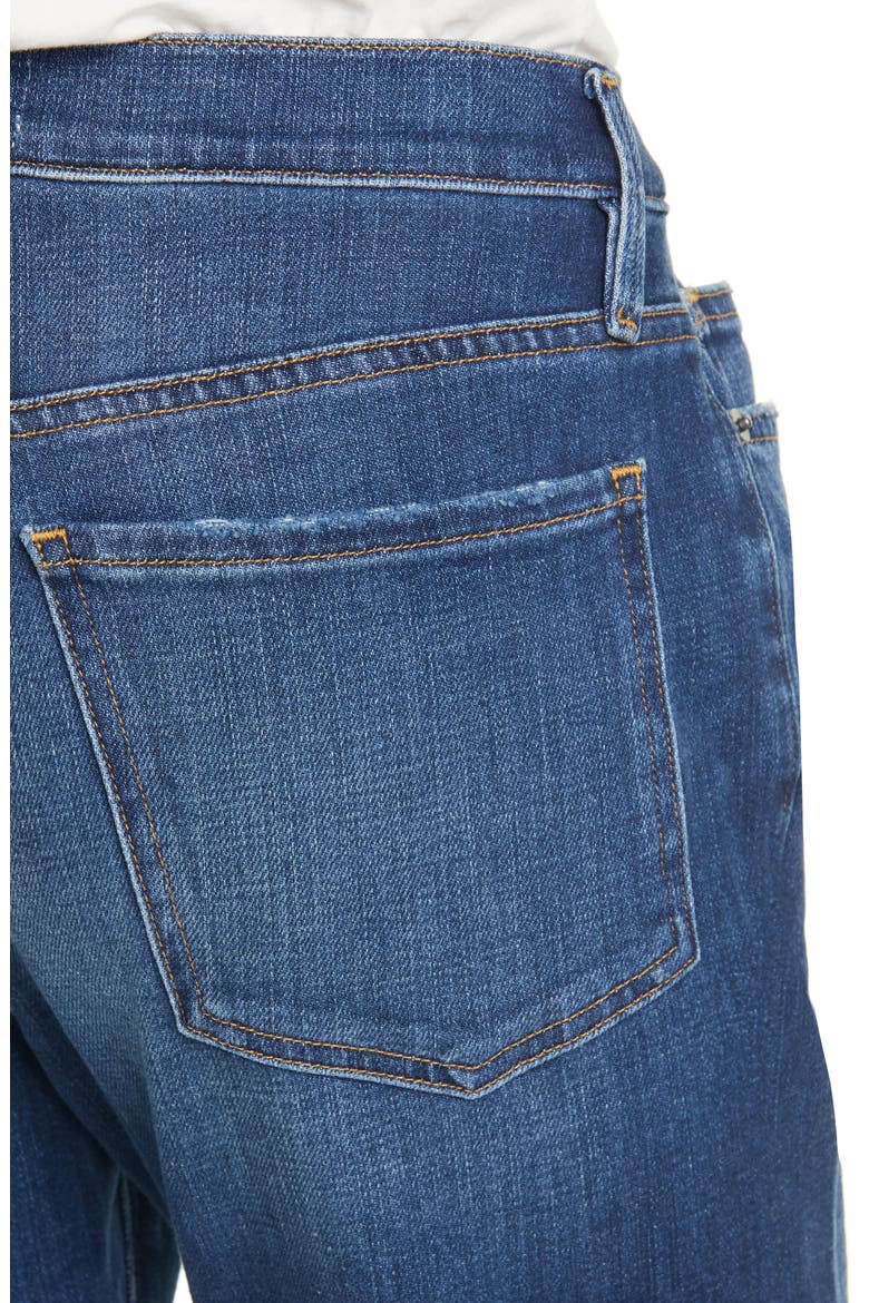 Le Beau Ankle Straight Leg Boyfriend Jeans, Alternate, color, BURNSIDE