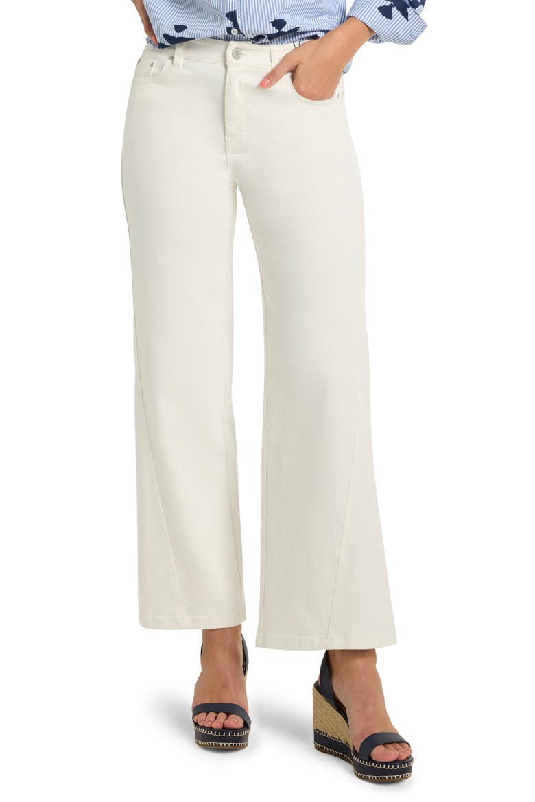 Wide Leg Ankle Jeans, Main, color, PAPER WHITE
