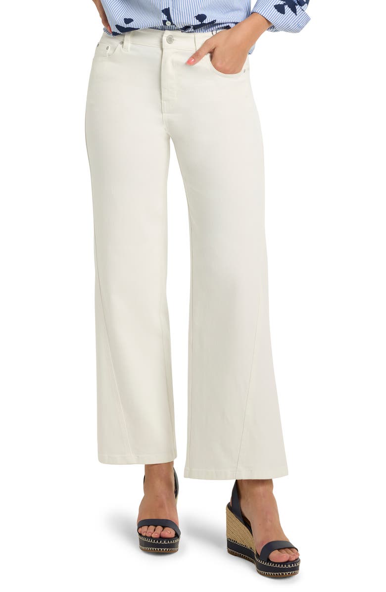 NIC+ZOE Wide Leg Ankle Jeans, Main, color, Paper White