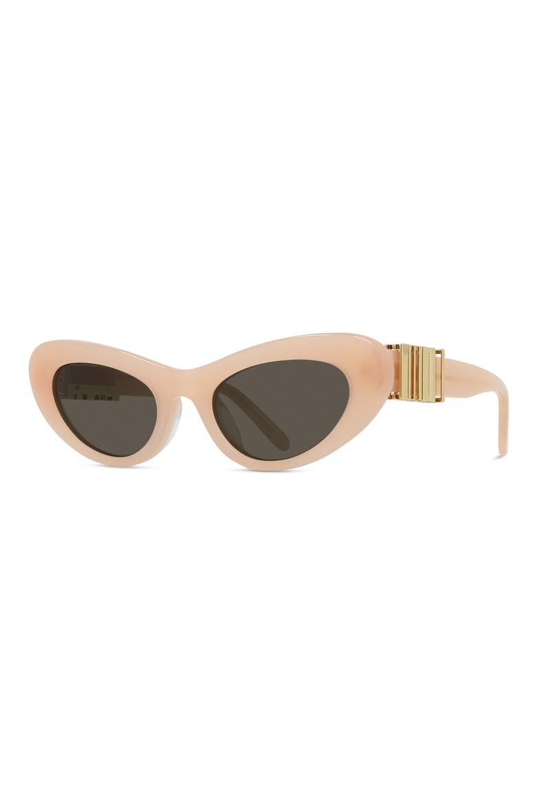 Slim 54mm Cat Eye Sunglasses, Alternate, color, PNKO/BRN