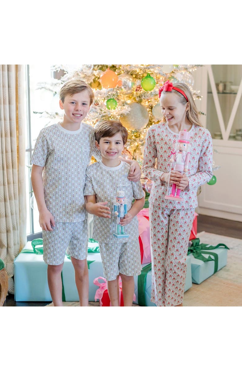 Lila and Hayes Charles Boys' Shorts Set, Alternate, color, Nutcracker Stripe