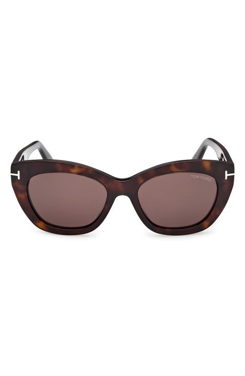 Linda 53mm Butterfly Sunglasses