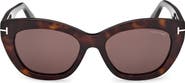 TOM FORD Linda 53mm Butterfly Sunglasses