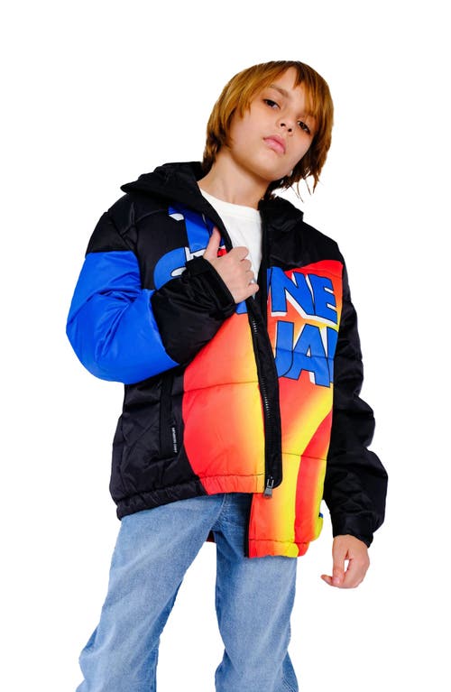 Members Only Boy's Tune Squad Puffer Jacket In Black