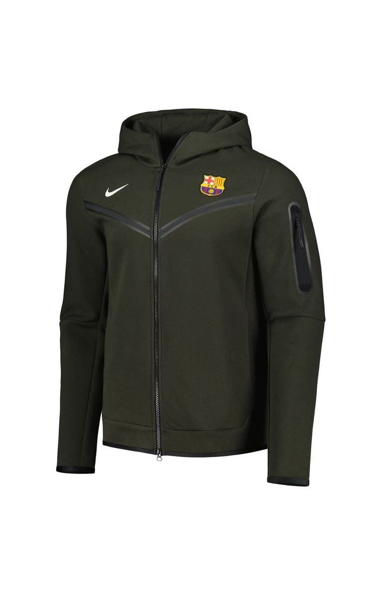 Nike Men's Nike Olive Barcelona Tech Fleece Full-Zip Hoodie Jacket, Alternate, color, 