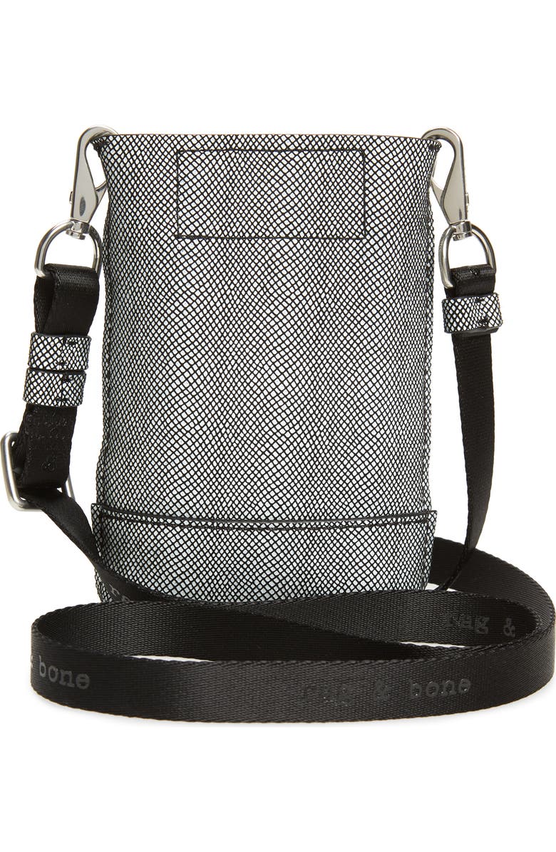 rag & bone Walker Snake Embossed Leather Crossbody Bag, Alternate, color,