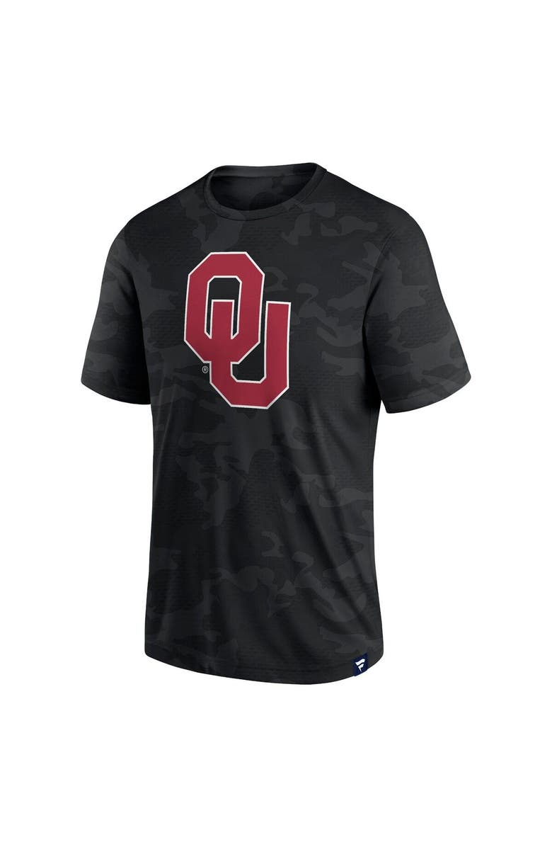 FANATICS Men's Fanatics Branded  Black Oklahoma Sooners Camo Logo T-Shirt, Alternate, color, Black