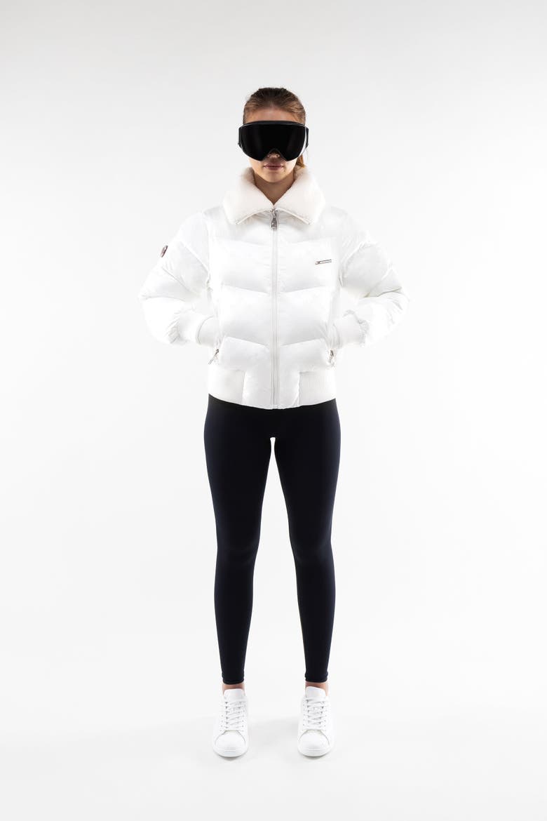 Monogram Classic Bomber, Main, color, White