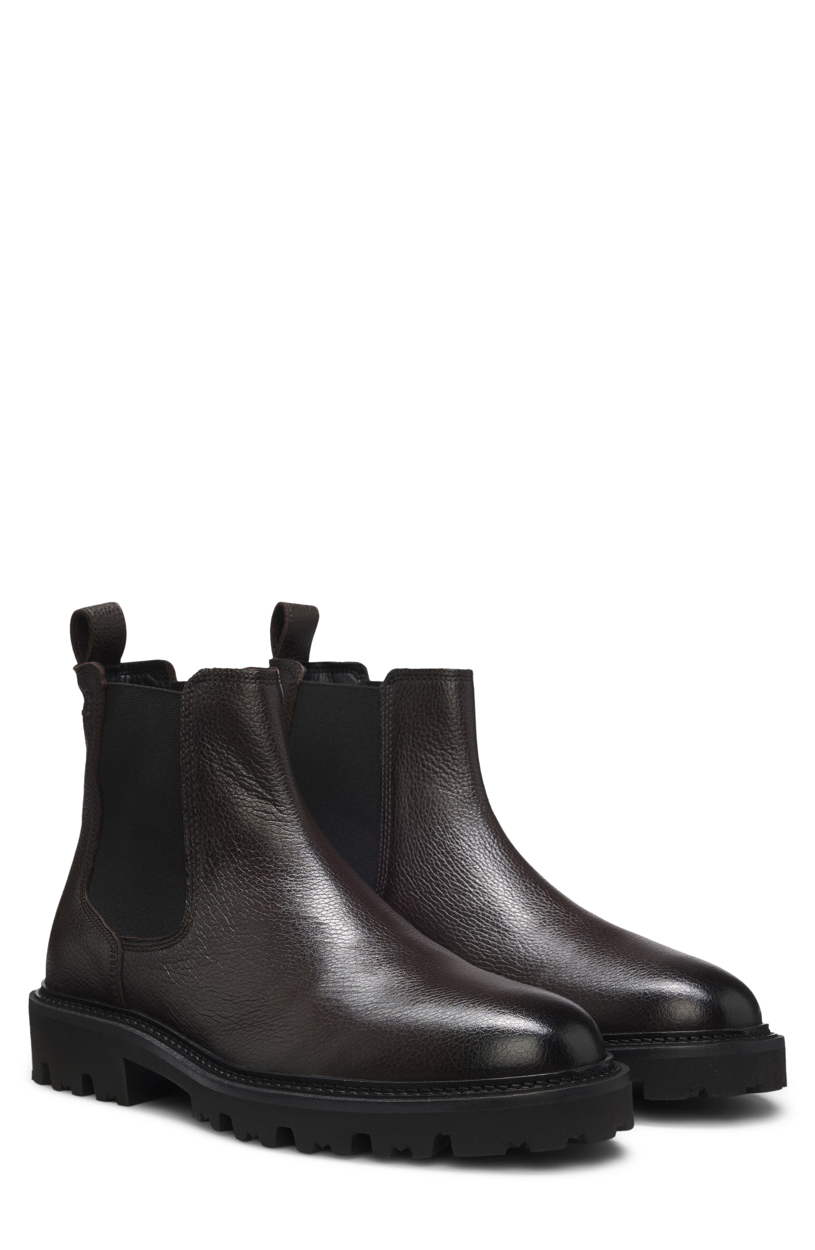 Julyo Leather Chelsea Boot, Main, color, DARK BROWN