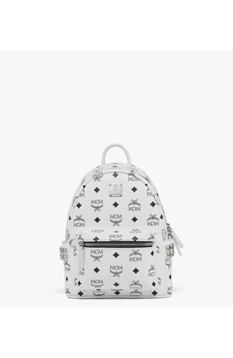 Mini Stark Side Studs Backpack in Visetos