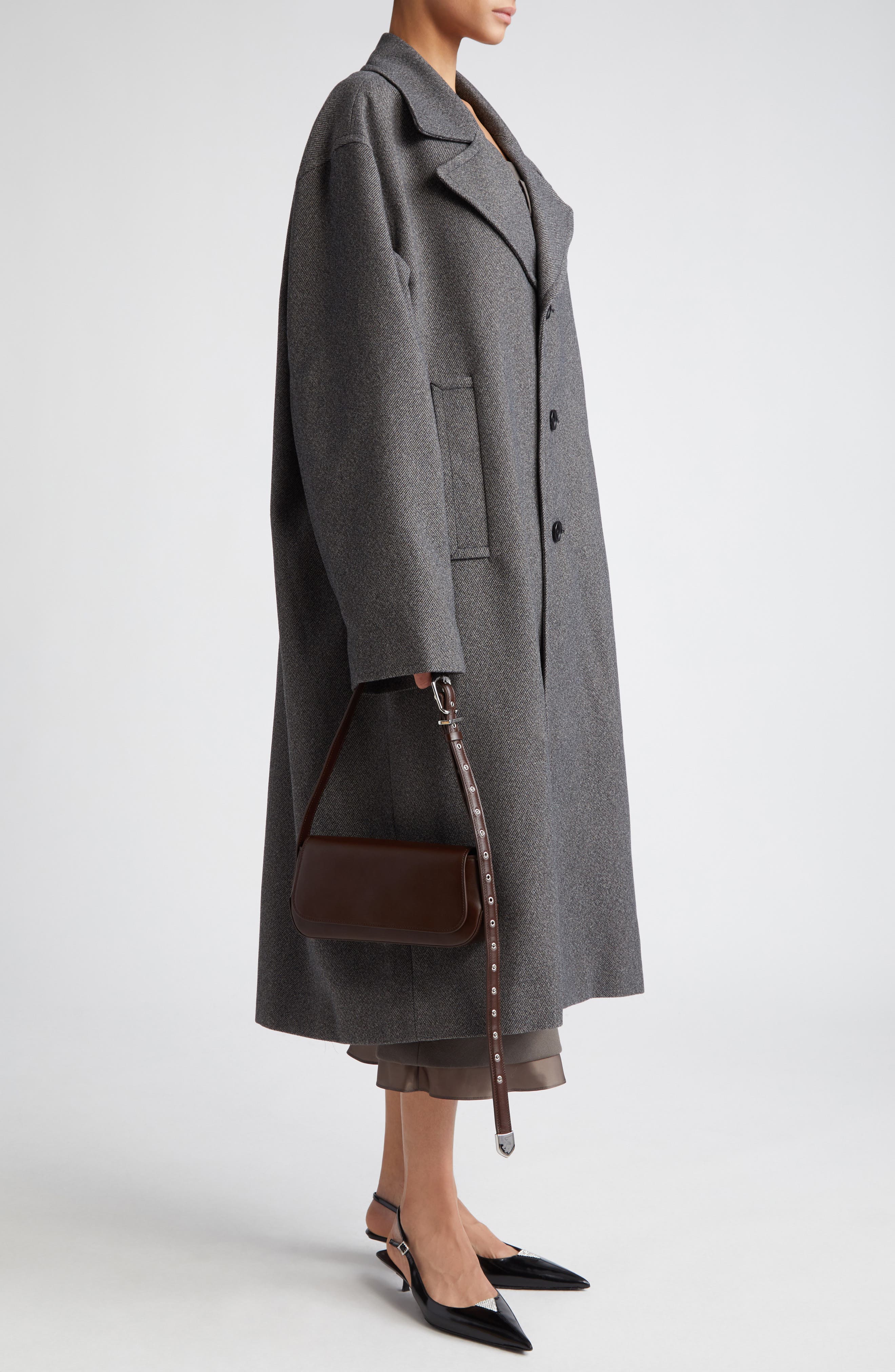 Moto Shoulder Bag, Alternate, color, CHOCOLATE