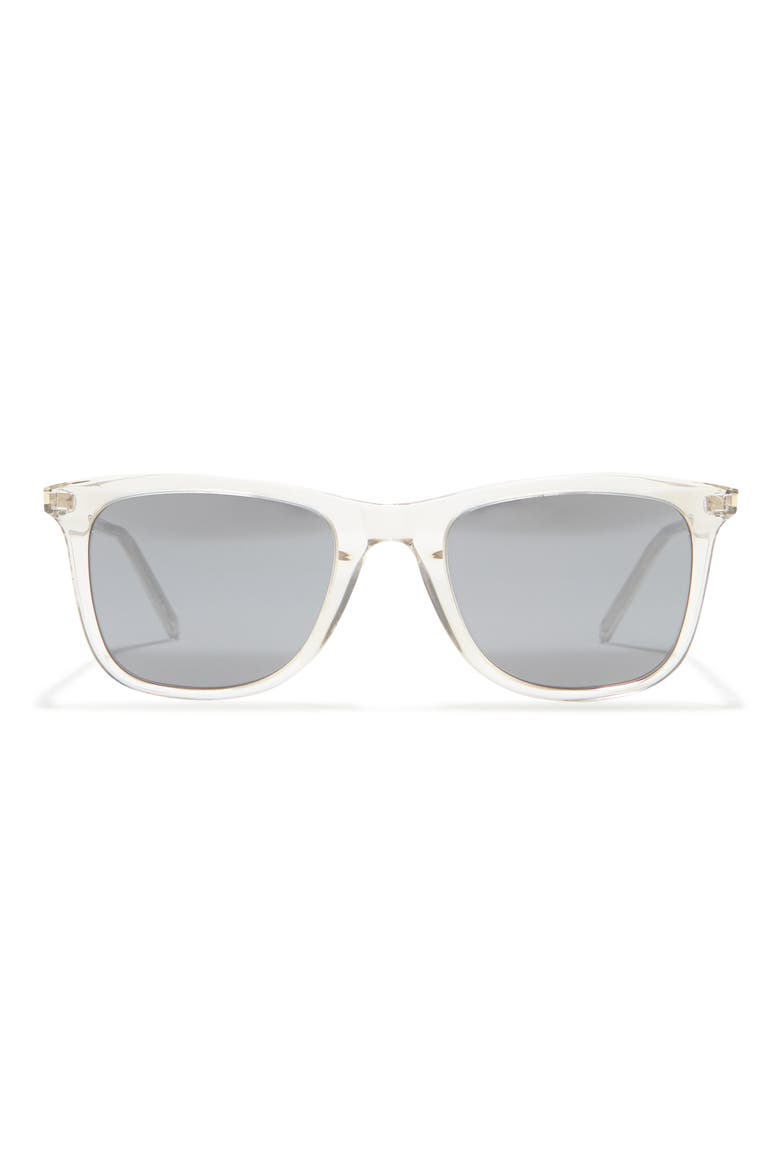 50mm Square Sunglasses, Main, color, BEIGE BEIGE SILVER/SLV