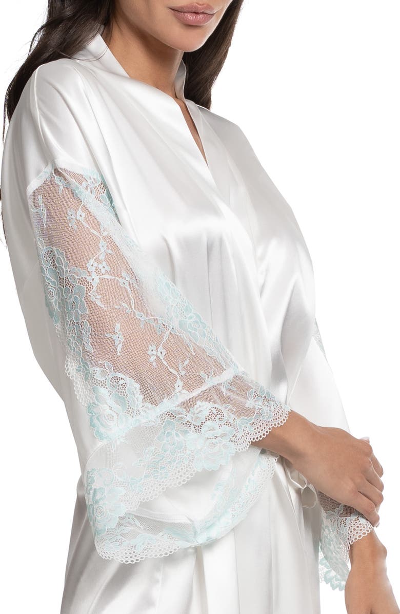 In Bloom by Jonquil Lillie Lace Trim Satin Wrap, Alternate, color, 