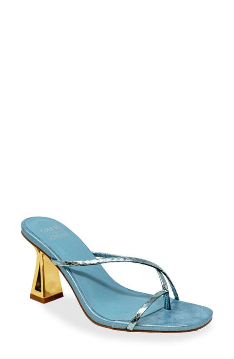 Sculpted Strappy Toe Post Sandal