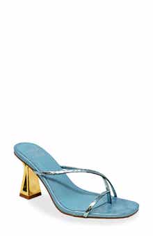 Sculpted Strappy Toe Post Sandal