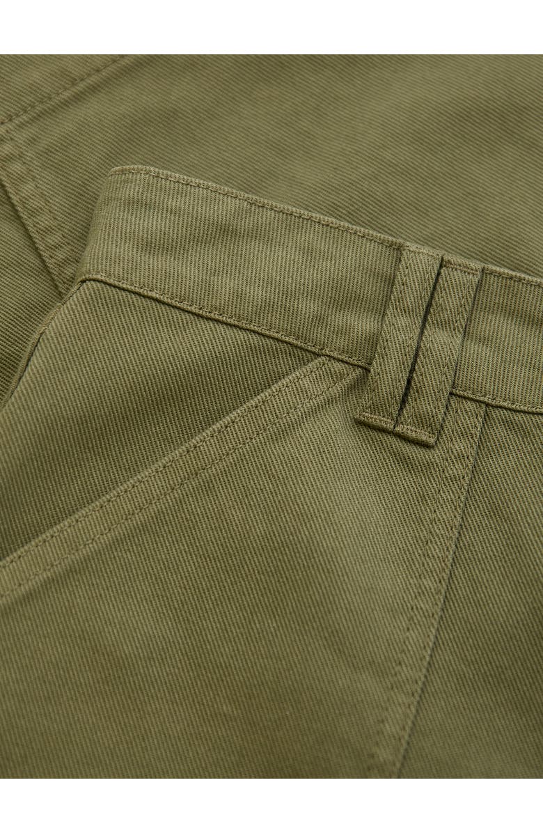 Celtic & Co. Cotton Twill Midi Skirt, Alternate, color, Dark Olive