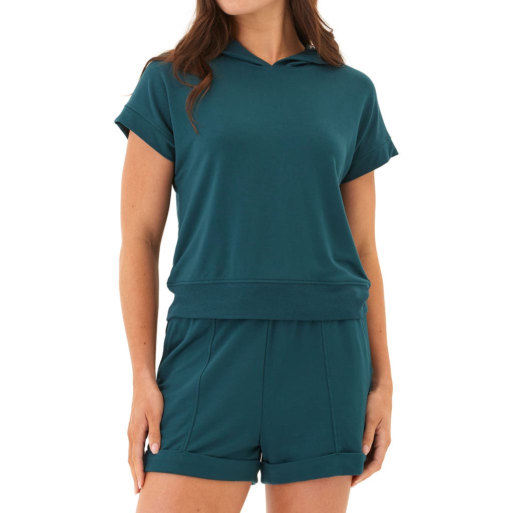 Threads 4 Thought Sammie Short Sleeve Hoodie In Green