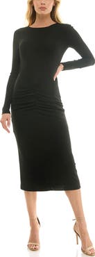 Socialite Long Sleeve Body-Con Dress