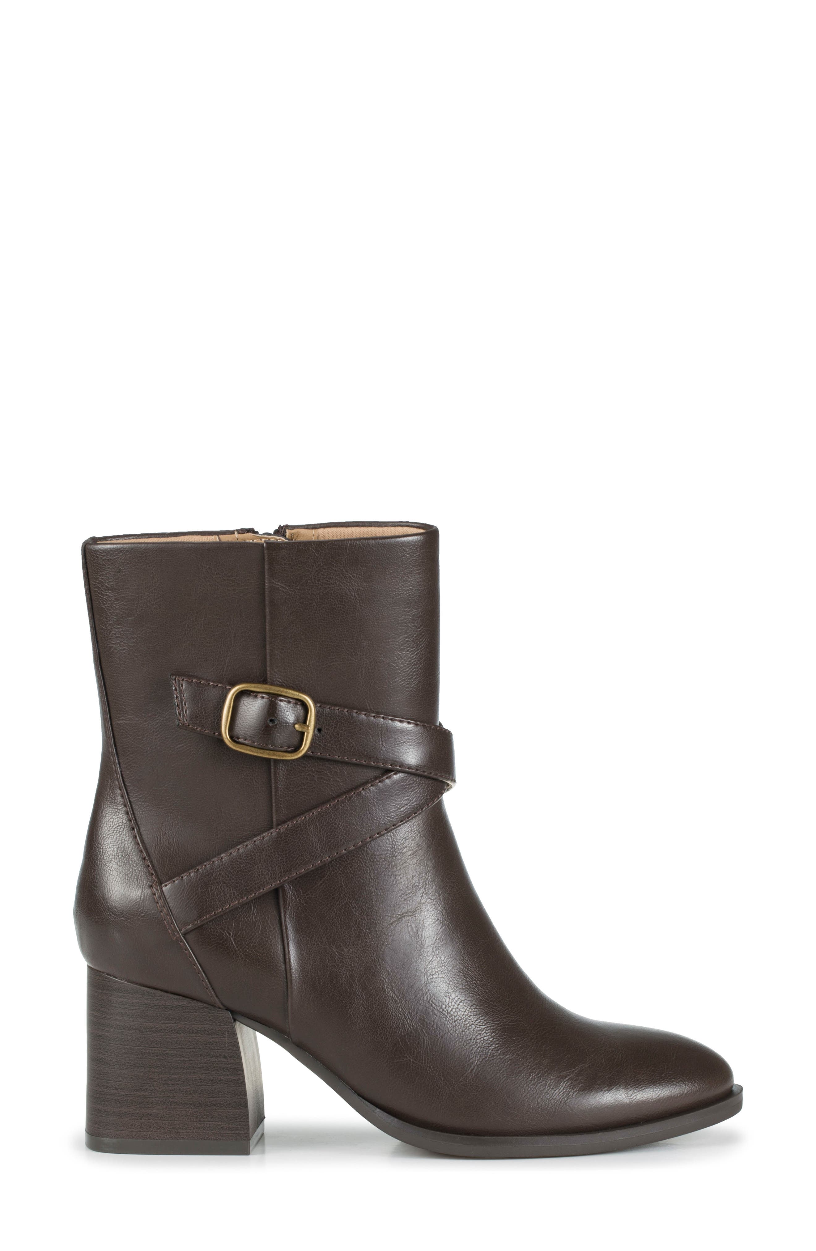 Dorma Block Heel Boot, Alternate, color, DARK BROWN