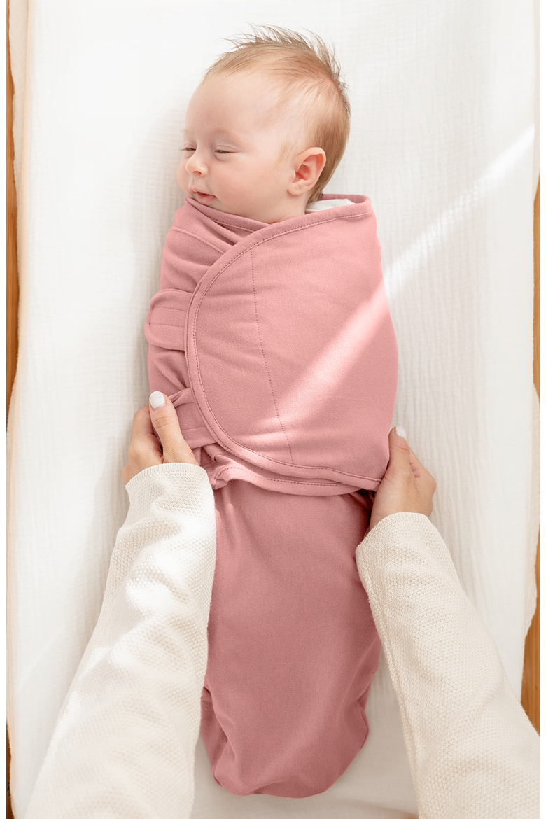 Easy Swaddle Blankets - Pack of 3, Alternate, color, Blush, Mauve, Mulberry