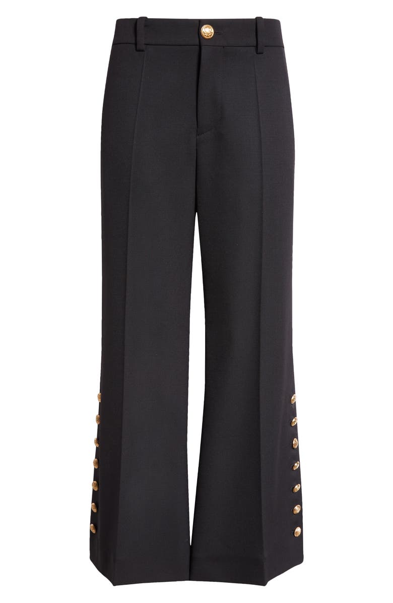 Chloé Ankle Crop Stretch Wool Grain de Poudre Pants, Alternate, color, 