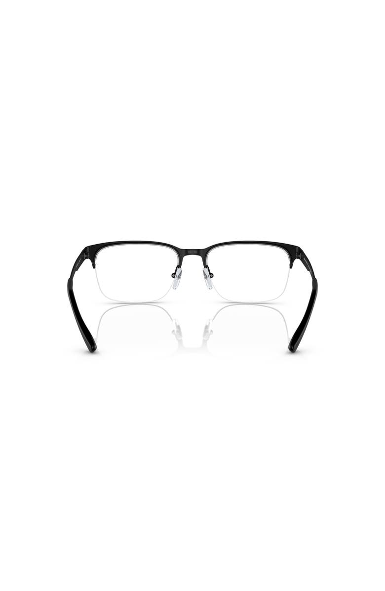 Armani Exchange 55mm Rectangle optical glasses, Alternate, color, Black