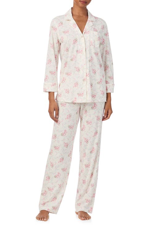 Print Cotton Blend Pajamas (Regular & Plus)