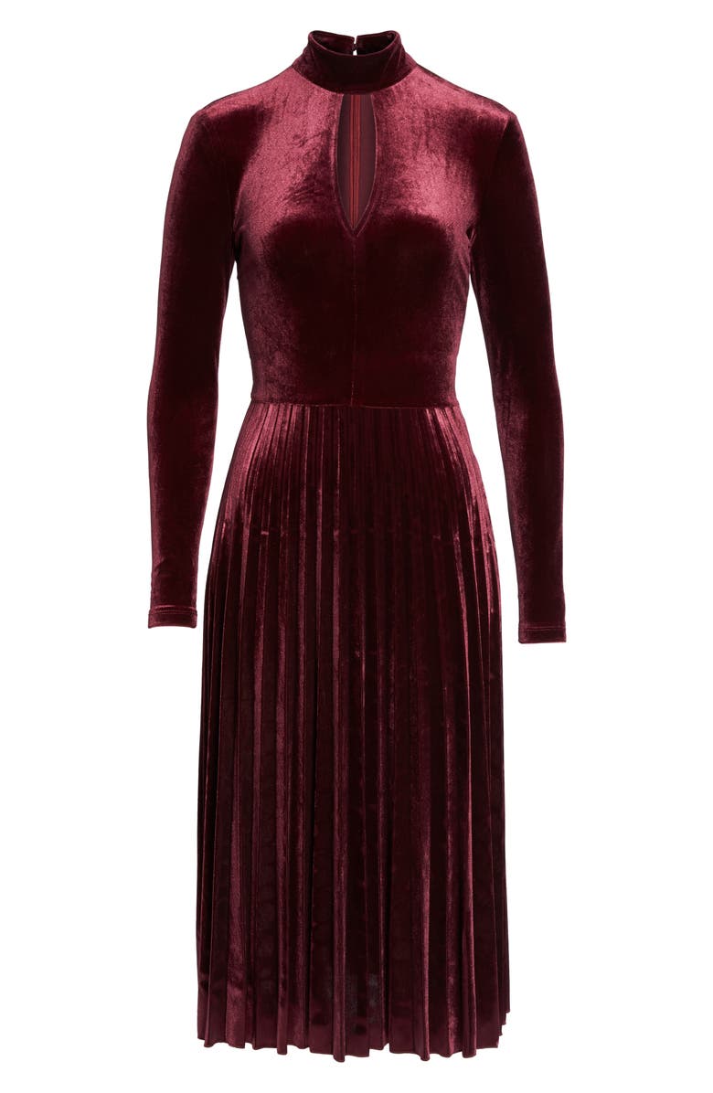 Maggy London Velvet Midi Dress, Alternate, color,