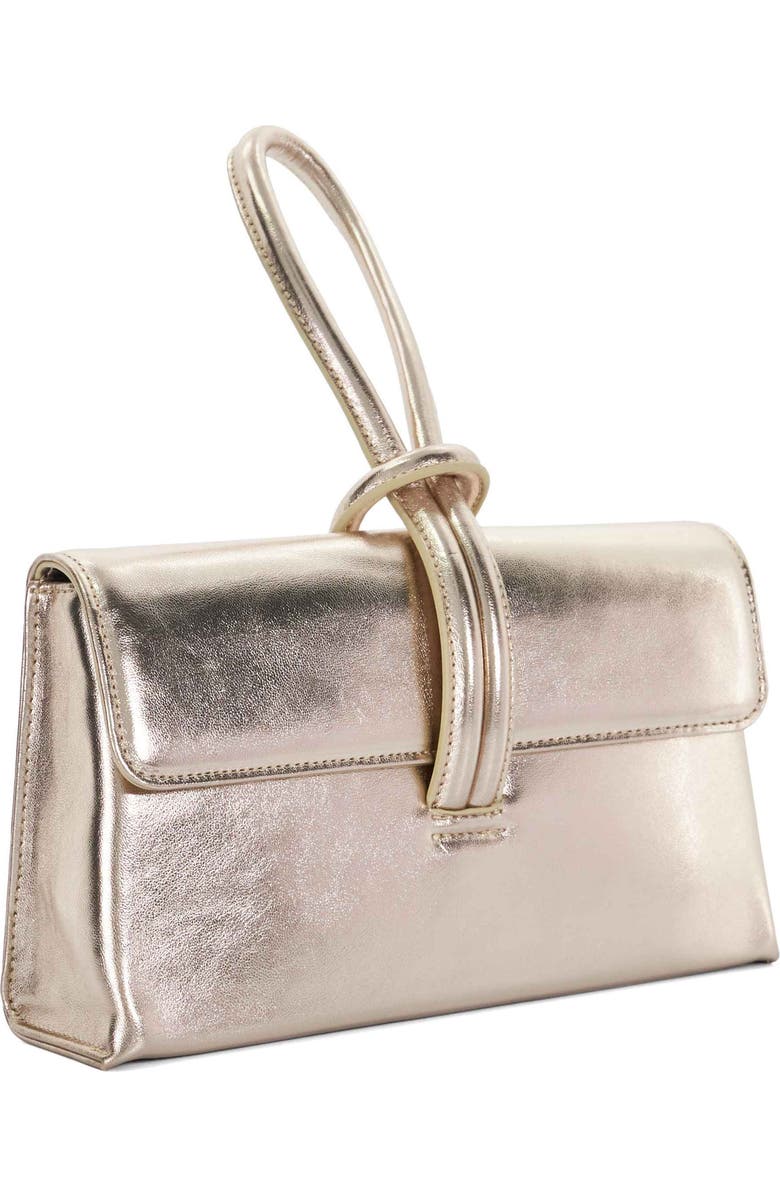 Dune London Brynie Faux Leather Wristlet, Alternate, color,