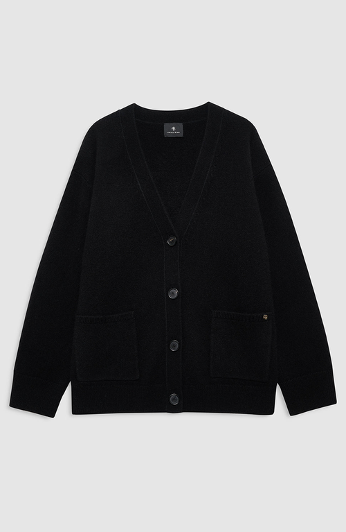 Anine Bing Jackson Cardigan In Black