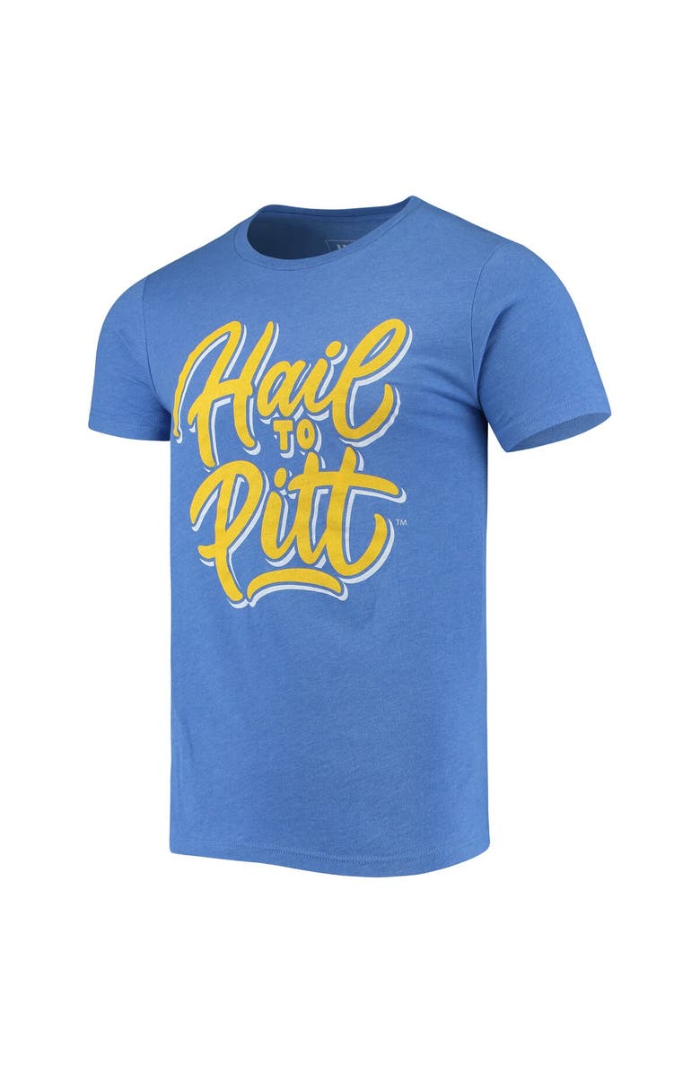 HOMEFIELD Men's Homefield Heathered Royal Pitt Panthers Vintage Heathered RoyalHail To Pitt T-Shirt, Alternate, color, 