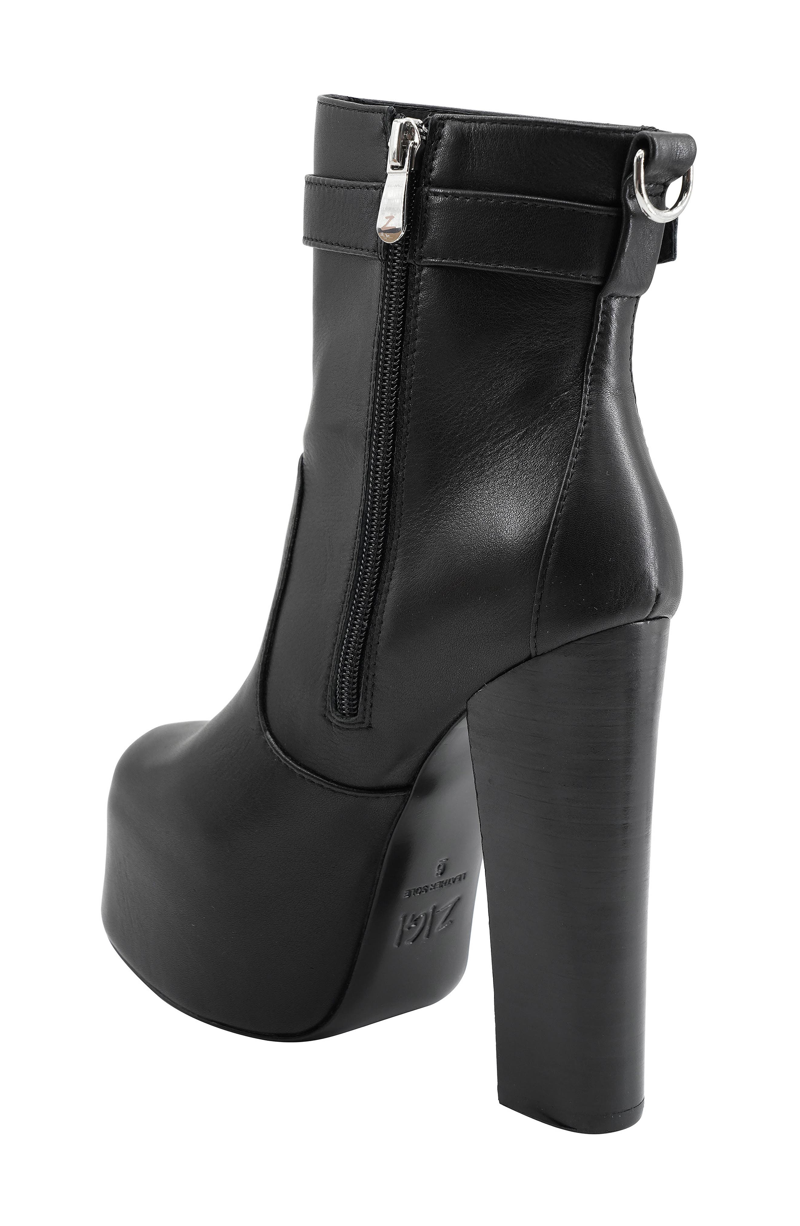 ZIGI Ona Platform Bootie, Alternate, color, Black