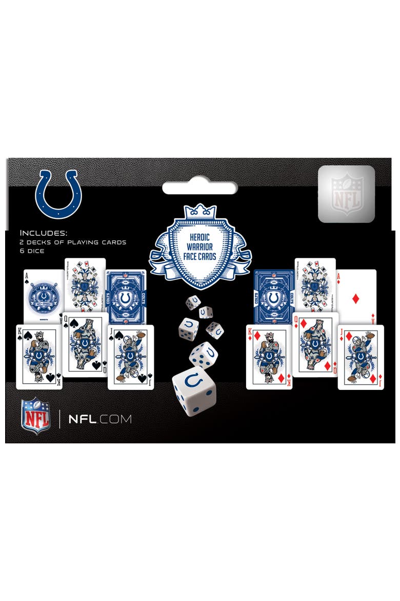 Indianapolis Colts Playing Cards & Dice, Alternate, color, Multicolor