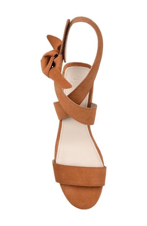 Journee Collection Journee Signature Hether Sandal In Rust Suede