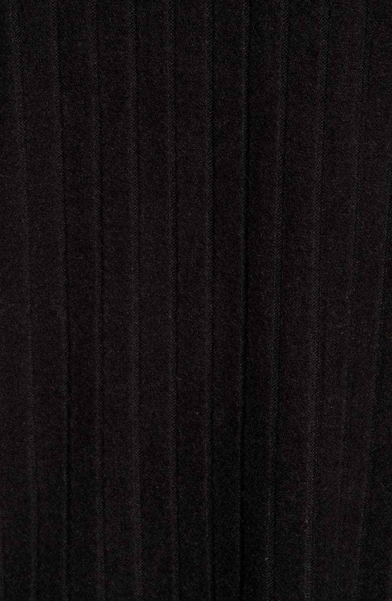 Bobeau Ribbed Knit Double V-Neck Top, Alternate, color,