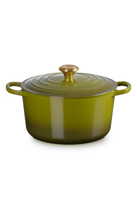 Signature 6.5-Quart Round Enamel Cast Iron Dutch Oven