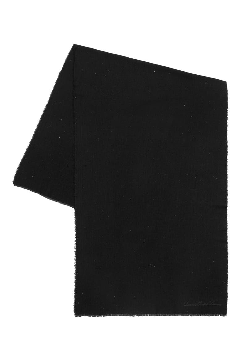 Mini Sequin Herringbone Wrap, Alternate, color, BLACK