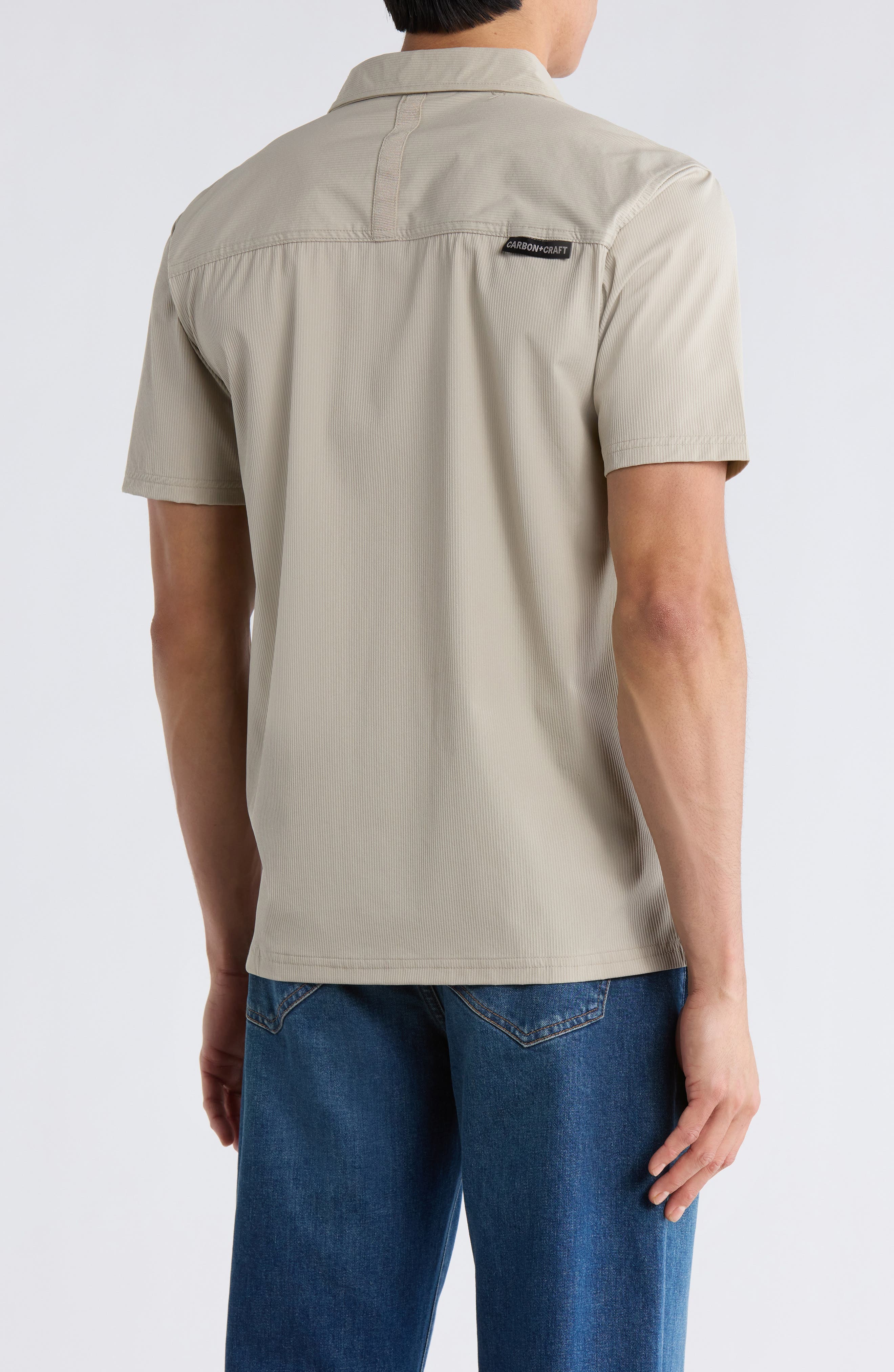 Water Resistant Technical Short Sleeve Button-Up Shirt - image 2