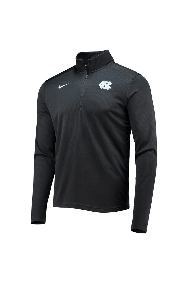 Men's Nike Black North Carolina Tar Heels Primary Logo Pacer Performance Quarter-Zip Jacket, Alternate, color, Black