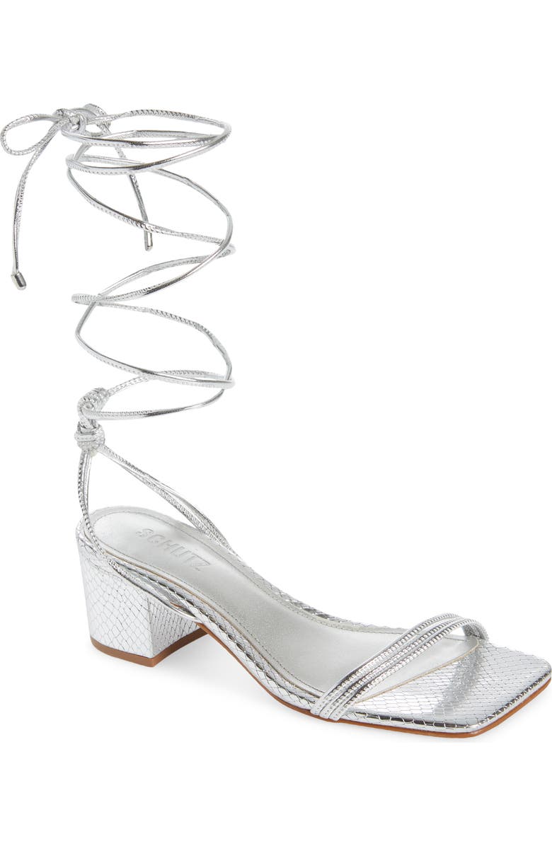 Schutz Thea Ankle Wrap Sandal, Main, color,