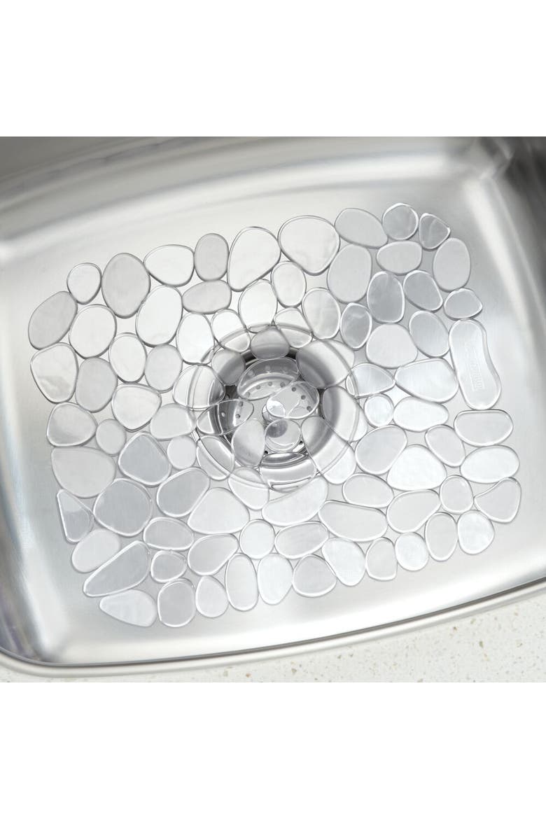 Pebblz Sink Protector - Kitchen Sink Mat for Bottom of Sink - Set of 2 - Clear, Alternate, color, Clear
