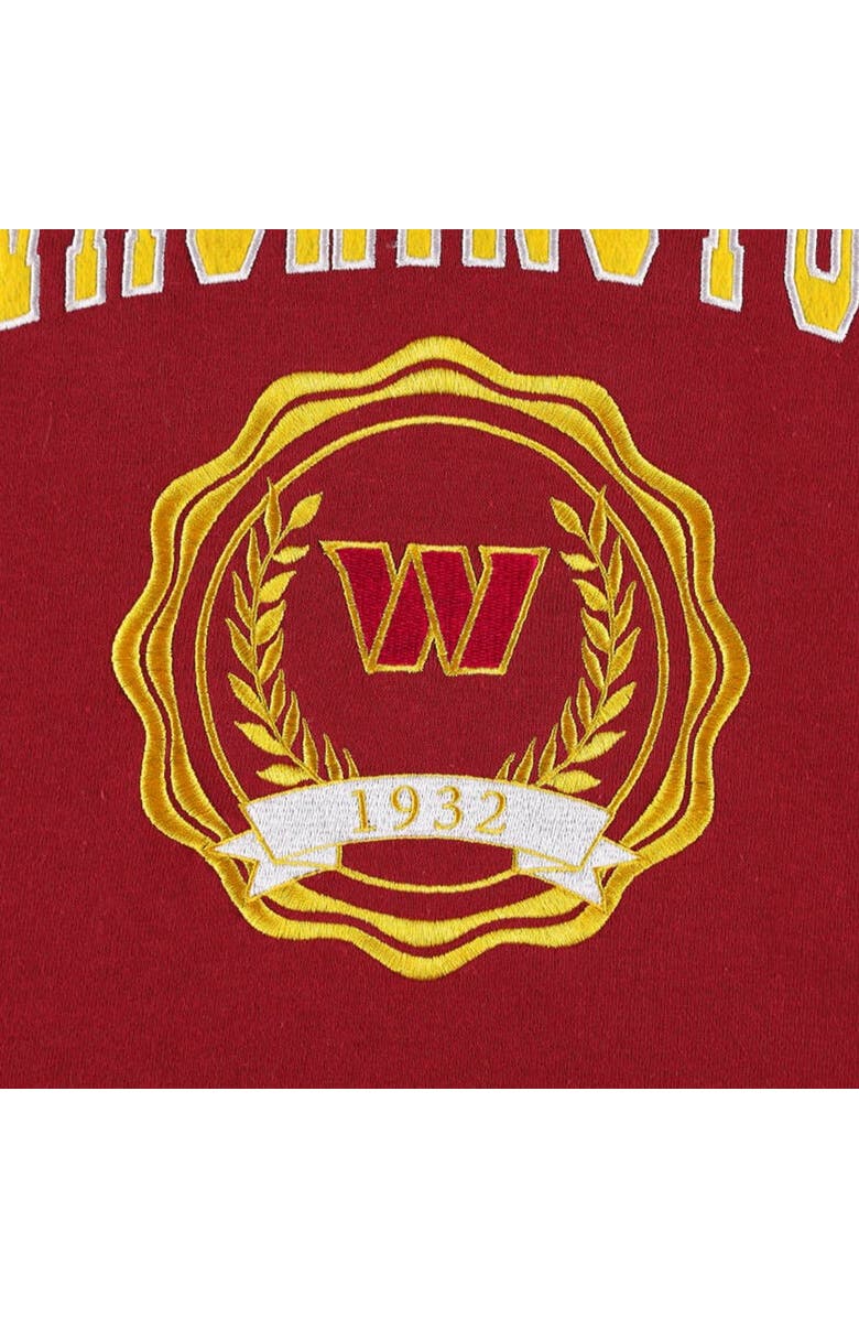 Tommy Hilfiger Women's Tommy Hilfiger Burgundy Washington Commanders Becca Drop Shoulder Pullover Hoodie, Alternate, color, Burgundy