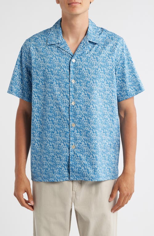Paul Smith London Casual Fit Organic Cotton Camp Shirt in Light Blue  product