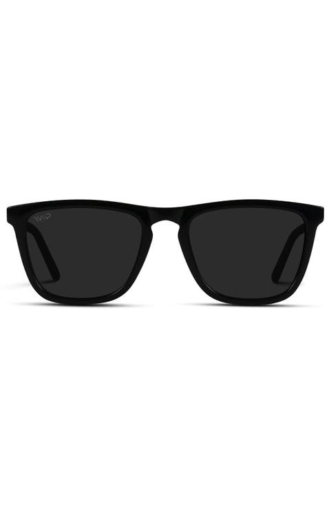 Wesley - 53mm Modern Rectangular Polarized Sunglasses