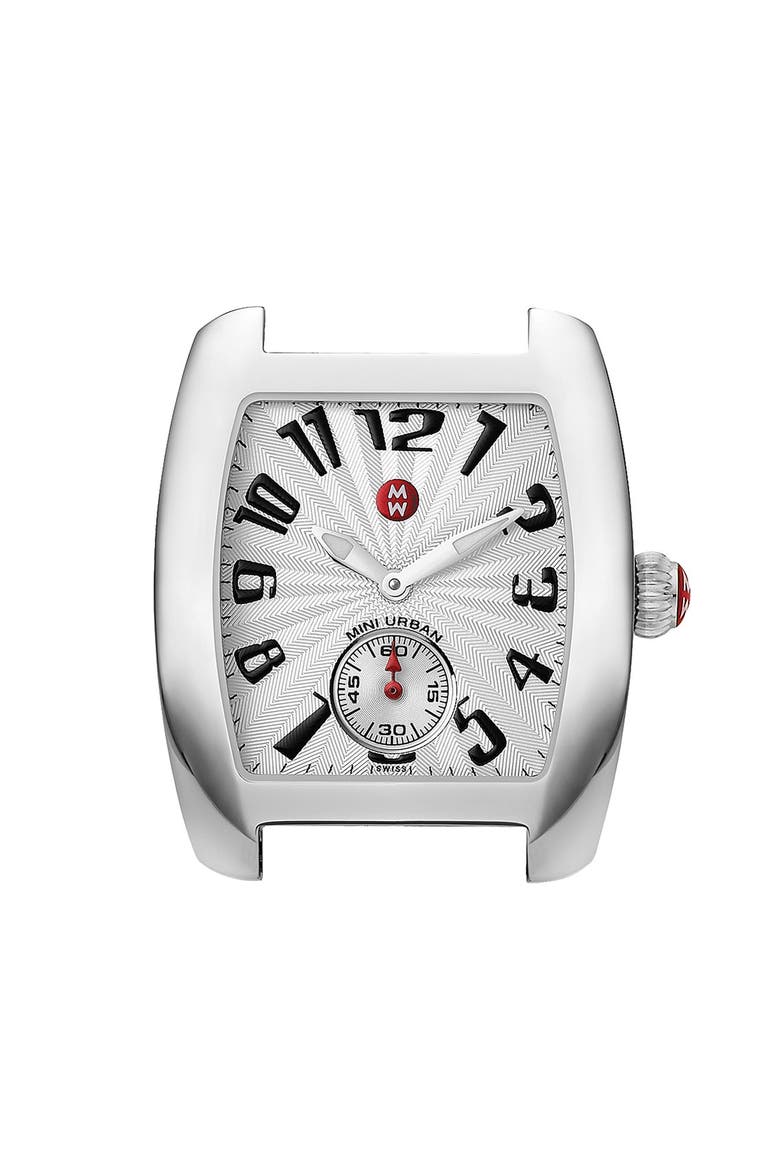 'Urban Mini' Watch Case, 29mm x 30mm, Main, color, SILVER
